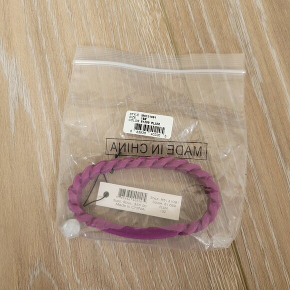 Marc by Marc Jacobs NWT Purple Silicone Bracelet - Picture 2 of 4